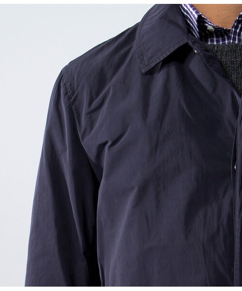 LE JUN（ルジュン）の「割繊メモリーステンコート（コート・メンズ・ベージュ/ネイビー・S/M/L）」の7枚目の写真