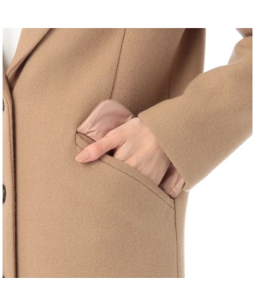 GINGER ALE(ジンジャーエール)の「チェスターコート(チェスターコート・レディース・ベージュ系/ブラック・S/M)」の6枚目の写真