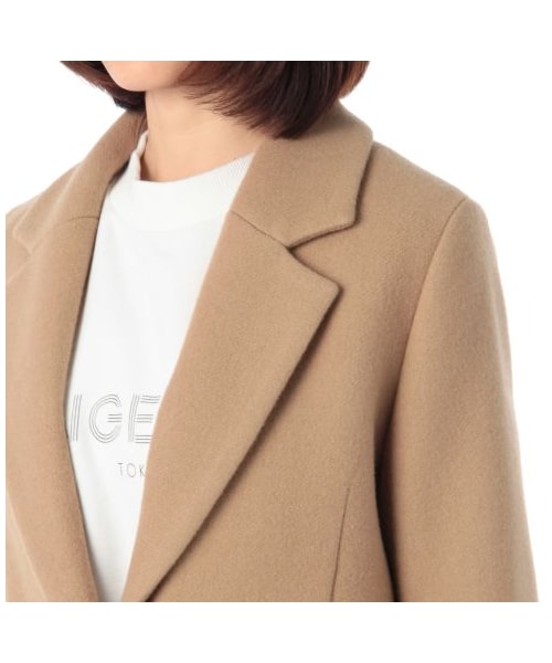 GINGER ALE(ジンジャーエール)の「チェスターコート(チェスターコート・レディース・ベージュ系/ブラック・S/M)」の8枚目の写真