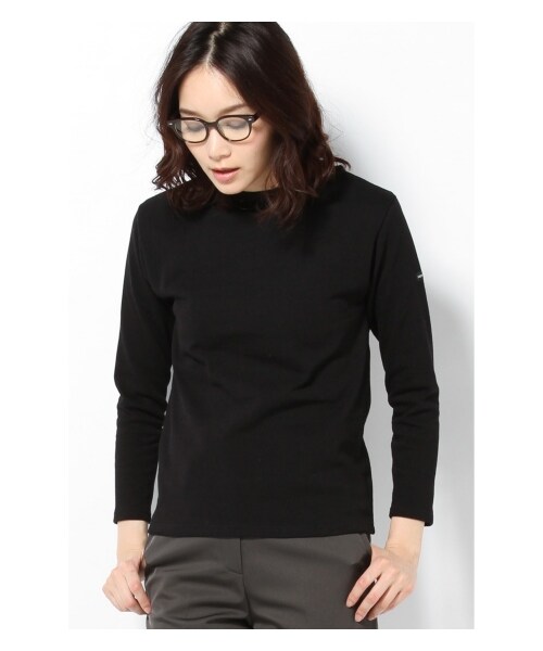 SAINT JAMES(セントジェームス)の「saint james OUESSANT無地プルオーバー(カットソー・Tシャツ・レディース・ブラック/グレー/ナチュラル/ブラウン・36/38)」の1枚目の写真