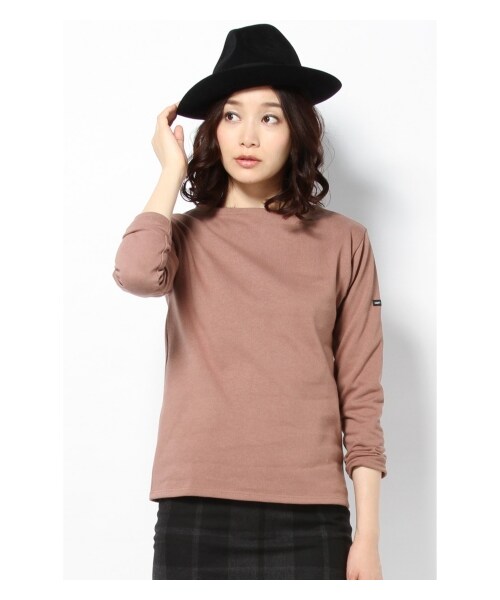 SAINT JAMES(セントジェームス)の「saint james OUESSANT無地プルオーバー(カットソー・Tシャツ・レディース・ブラック/グレー/ナチュラル/ブラウン・36/38)」の4枚目の写真