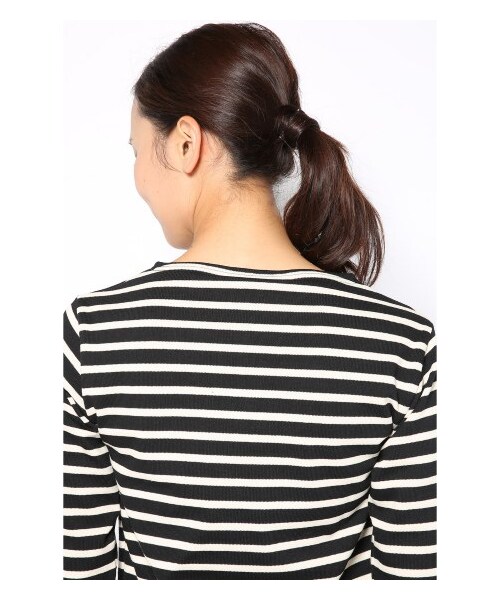 SAINT JAMES（セントジェームス）の「saint james OUESSANTボーダープルオーバー（カットソー・Ｔシャツ・レディース・ブラック/ネイビー/レッド/ナチュラル/ブラウン/レッド A・36/38）」の11枚目の写真