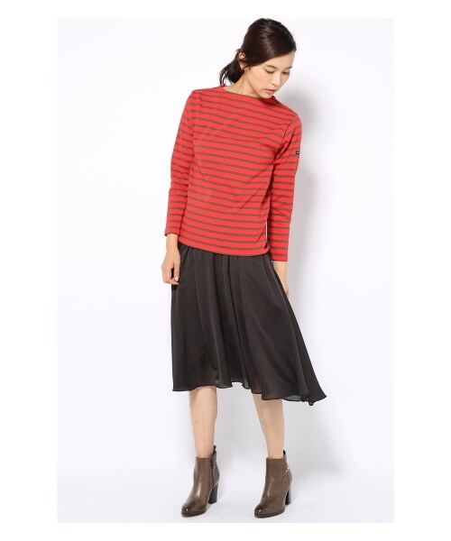 SAINT JAMES（セントジェームス）の「saint james OUESSANTボーダープルオーバー（カットソー・Ｔシャツ・レディース・ブラック/ネイビー/レッド/ナチュラル/ブラウン/レッド A・36/38）」の16枚目の写真