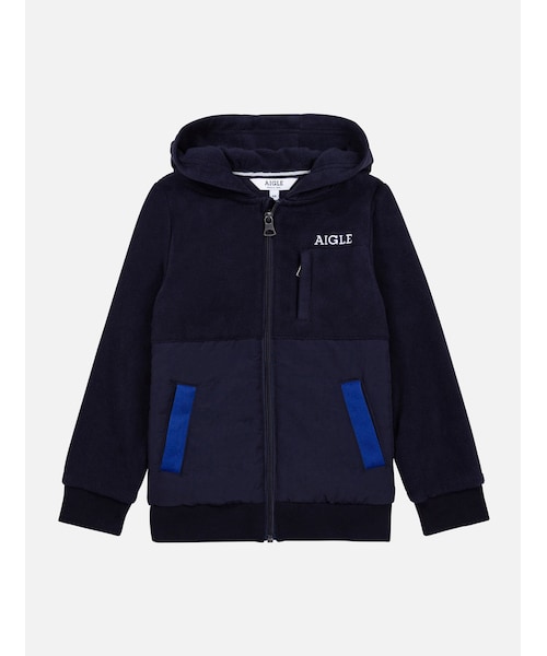 AIGLE(エーグル)の「フリース フルジップパーカ(パーカー・キッズ・ネイビー (84E))」の1枚目の写真