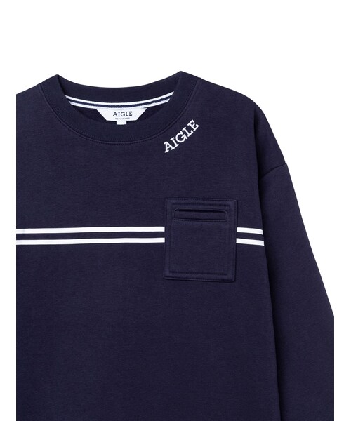 AIGLE(エーグル)の「スエット ドレス(ワンピース・キッズ・ネイビー (84E))」の3枚目の写真