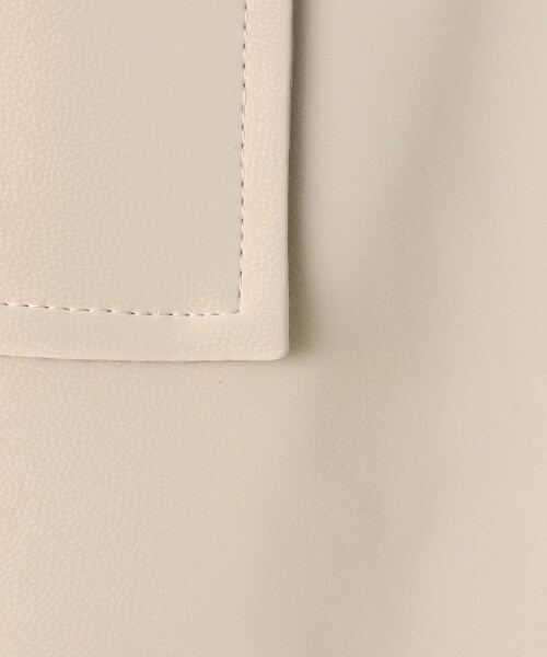 JEANASIS(ジーナシス)の「スムースヴィーガンレザーハイウエストミニスカート(スカート・ブラック()/グレージュ()/カーキ()・S/M)」の16枚目の写真