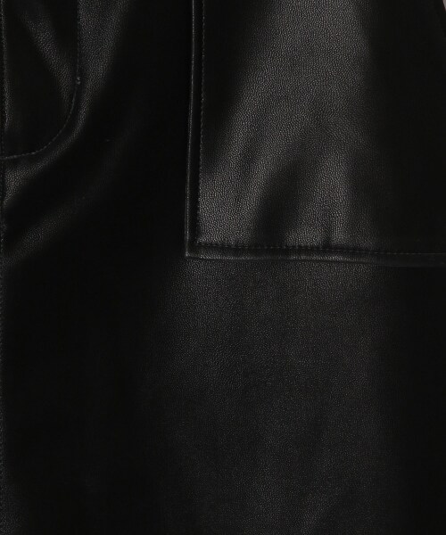 JEANASIS(ジーナシス)の「スムースヴィーガンレザーハイウエストミニスカート(スカート・ブラック()/グレージュ()/カーキ()・S/M)」の15枚目の写真