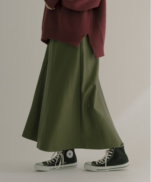 0000Lady'sの「フェイクレザーマーメイドスカート（スカート・レディース・ブラック/チャコール/カーキ・M）」の3枚目の写真