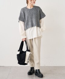 PUAL CE CIN | ハンドニットベスト(ニット/セーター)