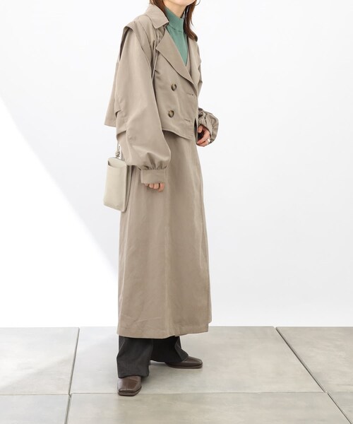COLONY 2139（コロニートゥーワンスリーナイン）の「ピーチ起毛マルチWAYトレンチコート（その他アウター・レディース・ベージュ/モカ・F）」の2枚目の写真