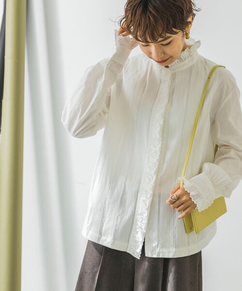 Scye(サイ)の「Scye Slub Cotton Poplin Blouse(その他・レディース・オフシロ・38)」の3枚目の写真