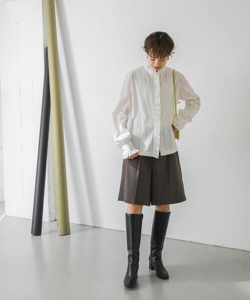 Scye(サイ)の「Scye Slub Cotton Poplin Blouse(その他・レディース・オフシロ・38)」の9枚目の写真