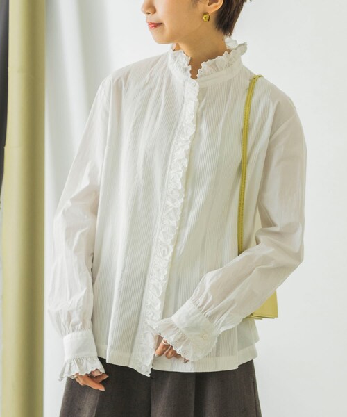 Scye(サイ)の「Scye Slub Cotton Poplin Blouse(その他・レディース・オフシロ・38)」の4枚目の写真