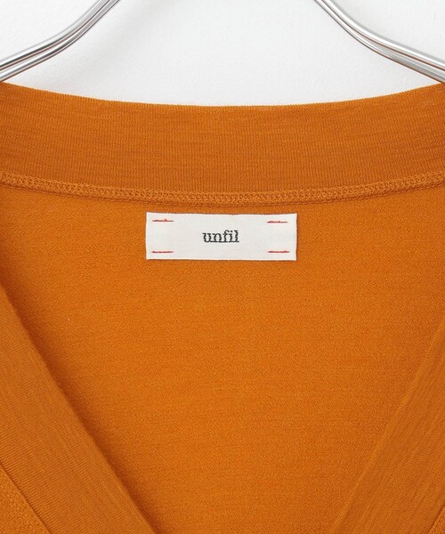 UNFIL(アンフィル)の「unfil superfinemerino cardigan(その他・レディース・offwhite/darkorange/lightgreen・1)」の8枚目の写真