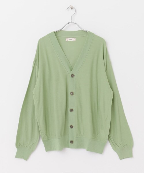 UNFIL(アンフィル)の「unfil superfinemerino cardigan(その他・レディース・offwhite/darkorange/lightgreen・1)」の3枚目の写真