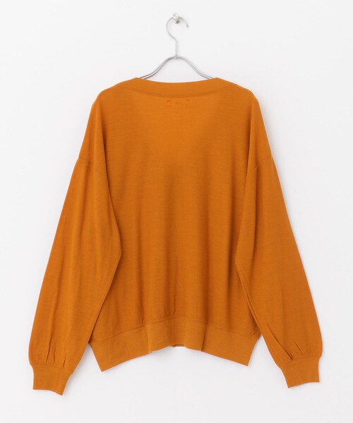 UNFIL(アンフィル)の「unfil superfinemerino cardigan(その他・レディース・offwhite/darkorange/lightgreen・1)」の7枚目の写真