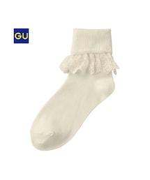 GU | （GU）クルーソックス（レース）(レッグウェア)