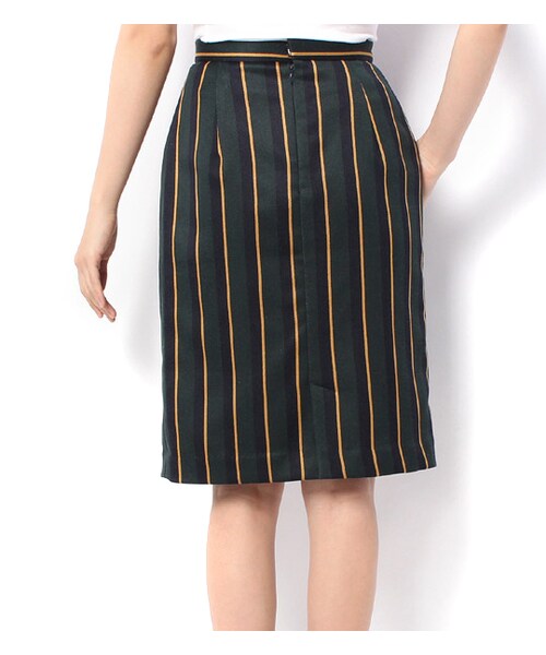 laboratory work（ラボラトリーワーク）の「ストライプ柄タイトスカート（その他・レディース・グリーン系/ネイビー系・S/M）」の3枚目の写真