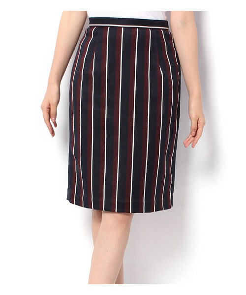 laboratory work（ラボラトリーワーク）の「ストライプ柄タイトスカート（その他・レディース・グリーン系/ネイビー系・S/M）」の2枚目の写真