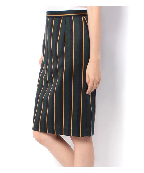 laboratory work（ラボラトリーワーク）の「ストライプ柄タイトスカート（その他・レディース・グリーン系/ネイビー系・S/M）」の4枚目の写真