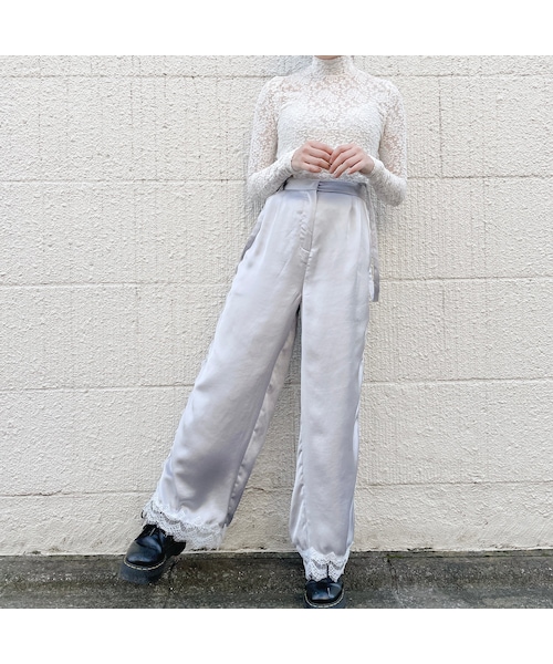 lilLilly（リルリリー）の「サテンレースパンツ（）」 - WEAR
