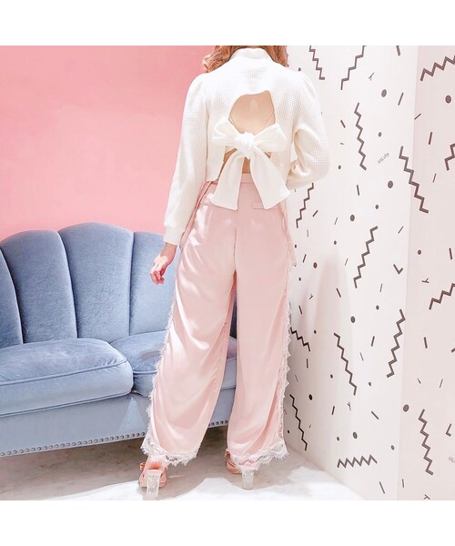 lilLilly（リルリリー）の「サテンレースパンツ（）」 - WEAR
