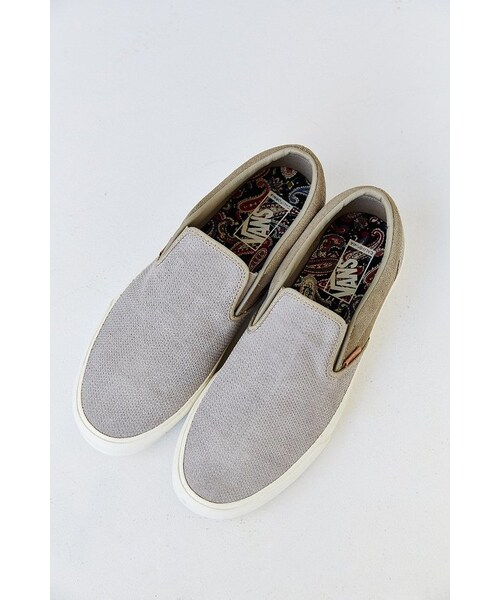 VANS（バンズ）の「Vans California Classic Knit Suede Slip-On Sneaker（その他シューズ・メンズ・NEUTRAL/NAVY・12/7/8/8.5/9/9.5/10/10.5/11/11.5/13）」の4枚目の写真