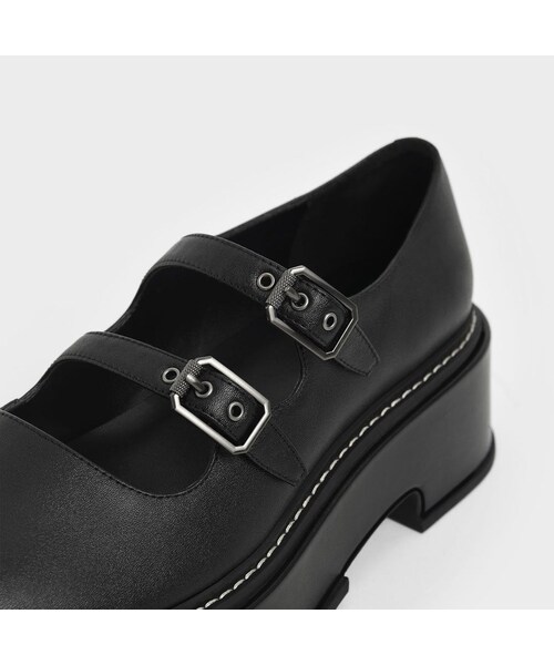 CHARLES & KEITH(チャールズ & キース)の「【2021 WINTER 新作】フランキー プラットフォームメリージェーン / Frankie Platform Mary Janes (Black)(その他・レディース・Black・35/22.5cm/36/23cm/37/23.5cm/38/24.5cm/39/25cm/40/25.5cm)」の7枚目の写真