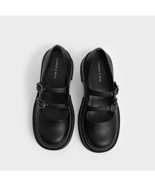 CHARLES & KEITH(チャールズ & キース)の「【2021 WINTER 新作】フランキー プラットフォームメリージェーン / Frankie Platform Mary Janes (Black)(その他・レディース・Black・35/22.5cm/36/23cm/37/23.5cm/38/24.5cm/39/25cm/40/25.5cm)」の8枚目の写真