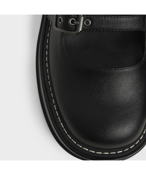 CHARLES & KEITH(チャールズ & キース)の「【2021 WINTER 新作】フランキー プラットフォームメリージェーン / Frankie Platform Mary Janes (Black)(その他・レディース・Black・35/22.5cm/36/23cm/37/23.5cm/38/24.5cm/39/25cm/40/25.5cm)」の5枚目の写真