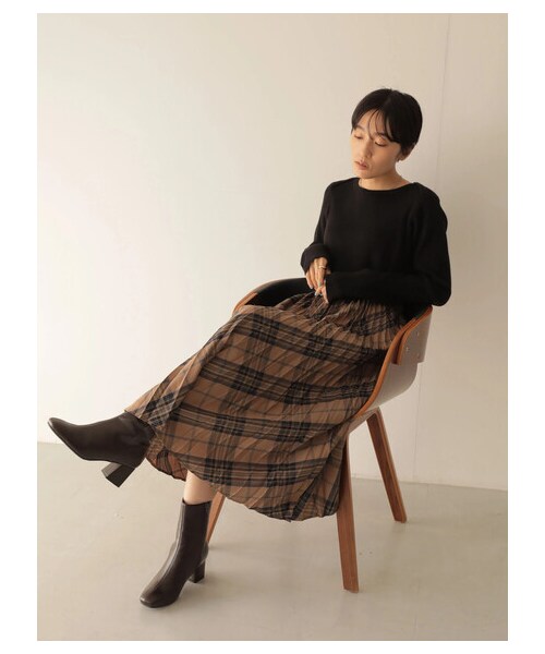 AMERICAN HOLIC（アメリカンホリック）の「≪USED≫ボートネックリブ違いニットプルオーバー（トップス・アイボリー/ブラック・M/L）」の17枚目の写真