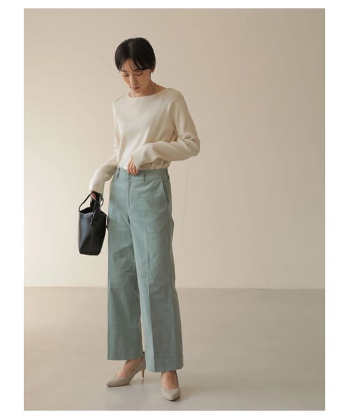 AMERICAN HOLIC（アメリカンホリック）の「≪USED≫ボートネックリブ違いニットプルオーバー（トップス・アイボリー/ブラック・M/L）」の11枚目の写真