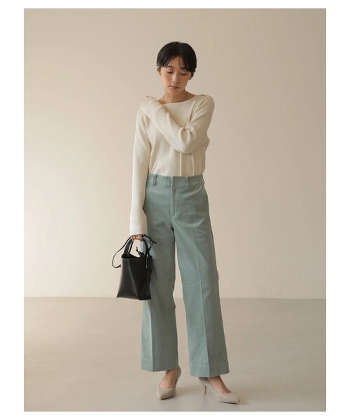 AMERICAN HOLIC（アメリカンホリック）の「≪USED≫ボートネックリブ違いニットプルオーバー（トップス・アイボリー/ブラック・M/L）」の14枚目の写真