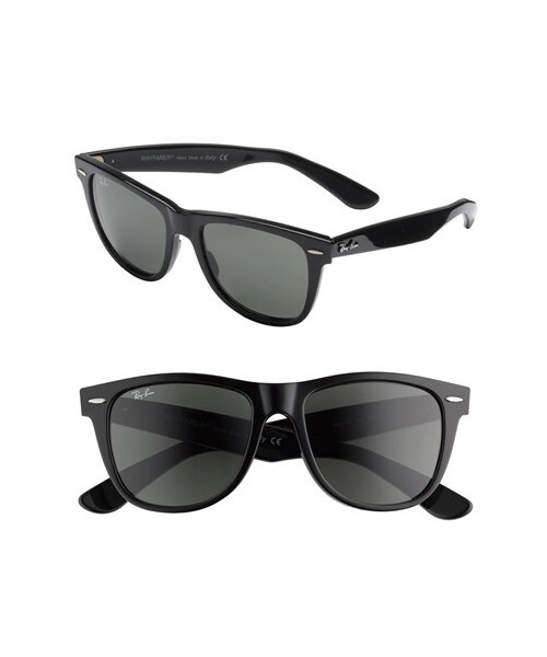 Ray-Ban（レイバン）の「Ray-Ban 'Classic Wayfarer' 54mm Sunglasses（サングラス・メンズ・Black）」の2枚目の写真