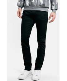 TOPMAN | Topman Slim Fit Stretch Jeans (Black)(デニムパンツ)