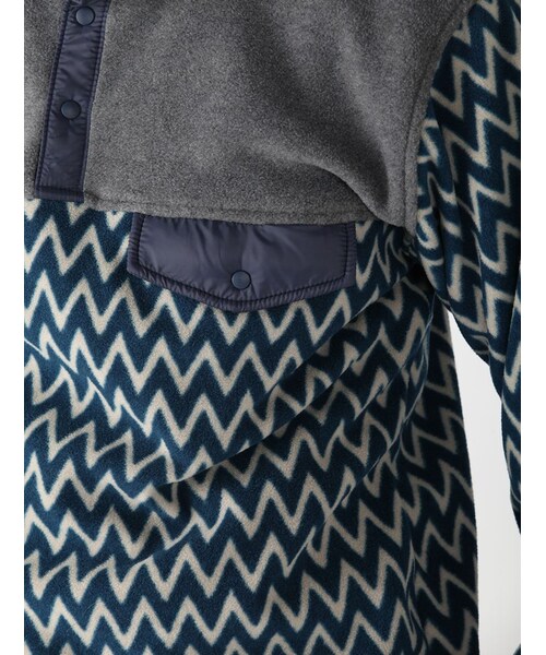 MANASTASH（マナスタッシュ）の「MANASTASH/マナスタッシュ ZIG ZAG FLEECE (617)（ジャケット/アウター・メンズ・ORANGE/ROYAL・M/L）」の7枚目の写真