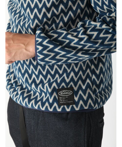 MANASTASH（マナスタッシュ）の「MANASTASH/マナスタッシュ ZIG ZAG FLEECE (617)（ジャケット/アウター・メンズ・ORANGE/ROYAL・M/L）」の8枚目の写真