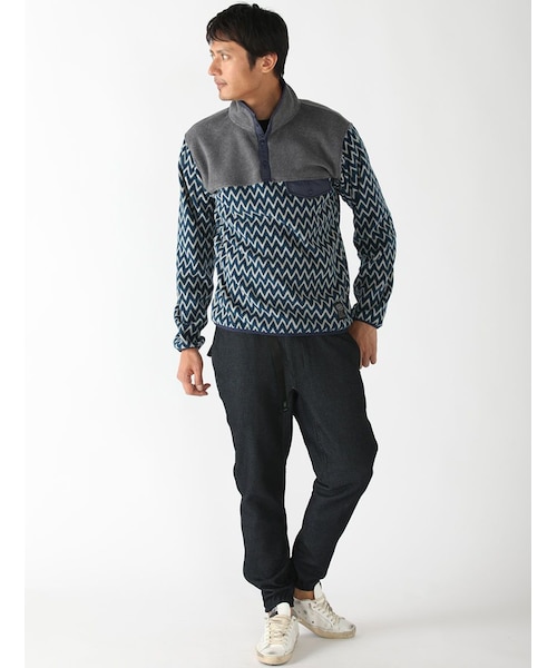 MANASTASH（マナスタッシュ）の「MANASTASH/マナスタッシュ ZIG ZAG FLEECE (617)（ジャケット/アウター・メンズ・ORANGE/ROYAL・M/L）」の3枚目の写真