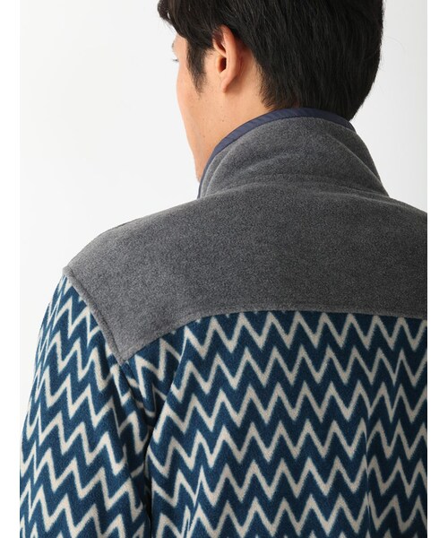 MANASTASH（マナスタッシュ）の「MANASTASH/マナスタッシュ ZIG ZAG FLEECE (617)（ジャケット/アウター・メンズ・ORANGE/ROYAL・M/L）」の9枚目の写真