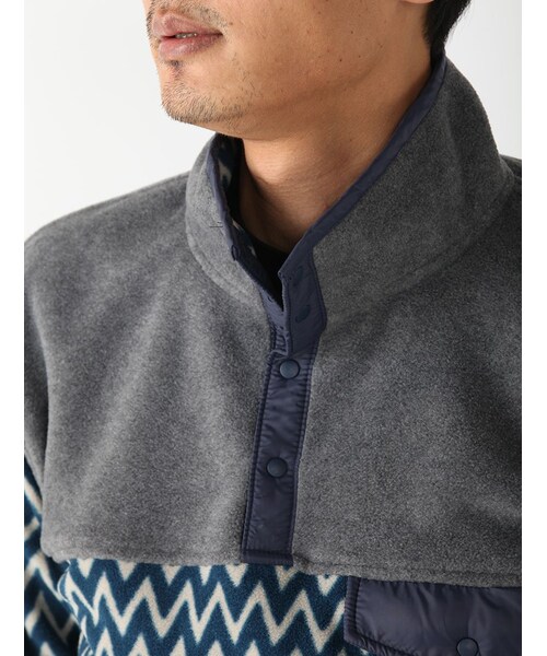 MANASTASH（マナスタッシュ）の「MANASTASH/マナスタッシュ ZIG ZAG FLEECE (617)（ジャケット/アウター・メンズ・ORANGE/ROYAL・M/L）」の6枚目の写真