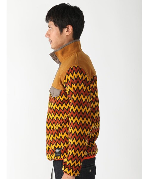 MANASTASH（マナスタッシュ）の「MANASTASH/マナスタッシュ ZIG ZAG FLEECE (617)（ジャケット/アウター・メンズ・ORANGE/ROYAL・M/L）」の12枚目の写真