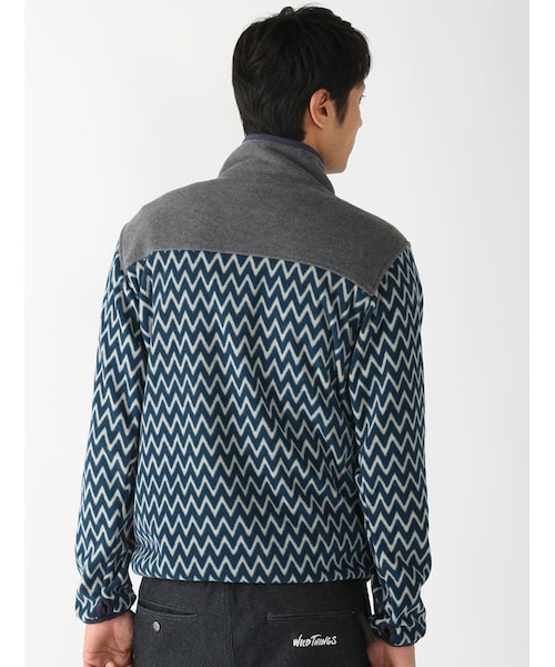 MANASTASH（マナスタッシュ）の「MANASTASH/マナスタッシュ ZIG ZAG FLEECE (617)（ジャケット/アウター・メンズ・ORANGE/ROYAL・M/L）」の5枚目の写真