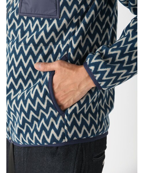 MANASTASH（マナスタッシュ）の「MANASTASH/マナスタッシュZIG ZAG FLEECE PARKA (617)（ジャケット/アウター・メンズ・D/PINK/ORANGE/ROYAL・M/L/XL）」の8枚目の写真