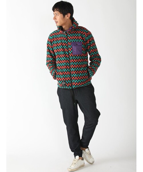MANASTASH（マナスタッシュ）の「MANASTASH/マナスタッシュZIG ZAG FLEECE PARKA (617)（ジャケット/アウター・メンズ・D/PINK/ORANGE/ROYAL・M/L/XL）」の11枚目の写真