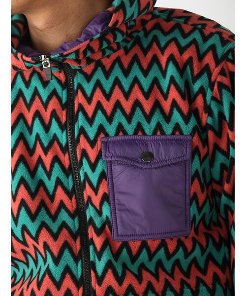 MANASTASH（マナスタッシュ）の「MANASTASH/マナスタッシュZIG ZAG FLEECE PARKA (617)（ジャケット/アウター・メンズ・D/PINK/ORANGE/ROYAL・M/L/XL）」の14枚目の写真