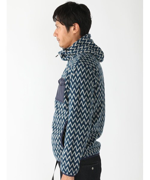 MANASTASH（マナスタッシュ）の「MANASTASH/マナスタッシュZIG ZAG FLEECE PARKA (617)（ジャケット/アウター・メンズ・D/PINK/ORANGE/ROYAL・M/L/XL）」の4枚目の写真