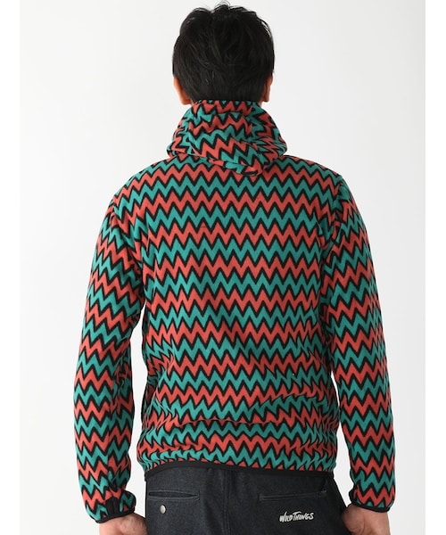 MANASTASH（マナスタッシュ）の「MANASTASH/マナスタッシュZIG ZAG FLEECE PARKA (617)（ジャケット/アウター・メンズ・D/PINK/ORANGE/ROYAL・M/L/XL）」の13枚目の写真