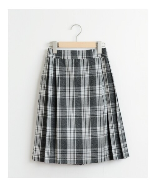 MAJESTIC LEGON(マジェスティックレゴン)の「○ラップ風プリーツスカート(パンツ・レディース・ブラック柄/レッド柄/ネイビー/グレー・Free)」の2枚目の写真