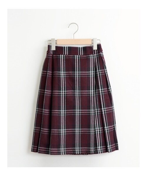 MAJESTIC LEGON(マジェスティックレゴン)の「○ラップ風プリーツスカート(パンツ・レディース・ブラック柄/レッド柄/ネイビー/グレー・Free)」の9枚目の写真