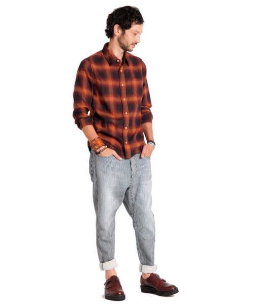 glamb（グラム）の「Macnairy check SH（トップス・メンズ・Red/Blue/Yellow・Size1/Size2/Size3/Size4）」の9枚目の写真